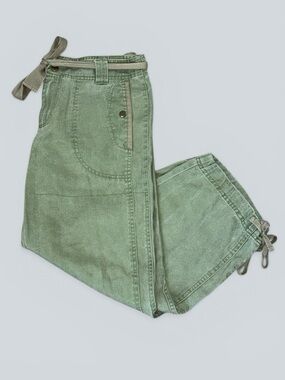 Athleta Green Cropped Utility Pants